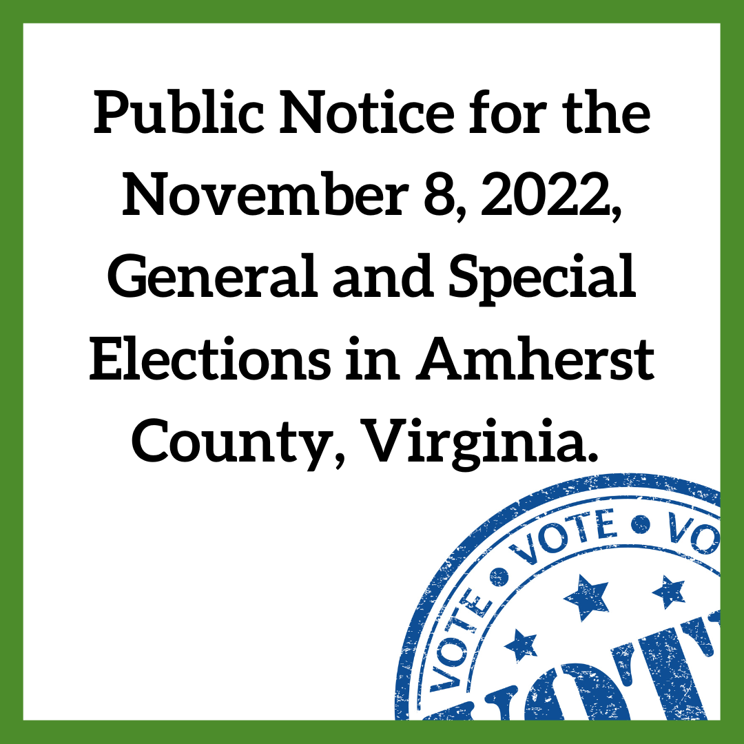 Voter Registration / Amherst County, Virginia